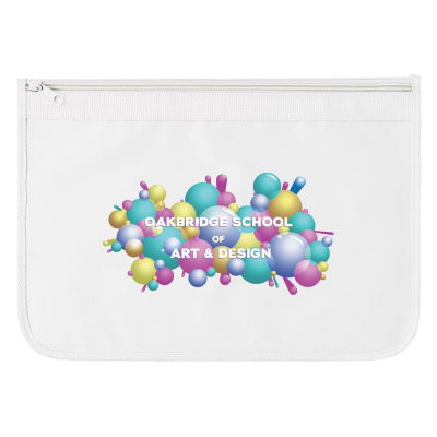 NYLON DOCUMENT WALLET in White