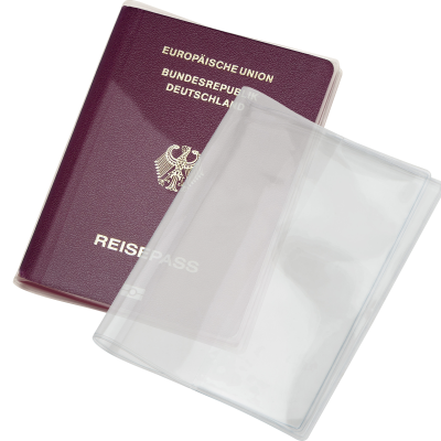 PVC DOCUMENT COVER MARSEILLE in Clear Transparent 