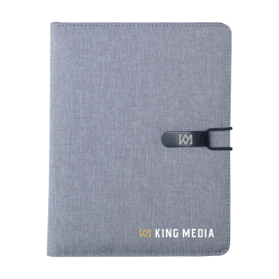 QUEST PORTFOLIO RCS RPET A5 DOCUMENT FOLDER in Grey