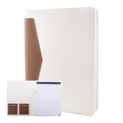 RECYCLED CANVAS DOCUMENT FOLDER in Natural