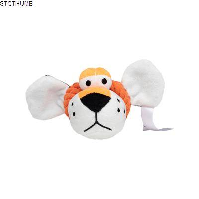 DOG TOY KNOTTED ANIMAL TIGER
