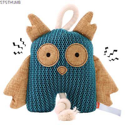 DOG TOY OWL with Rope Knots