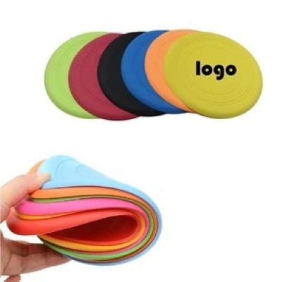 SILICONE PET FRISBEE TOY — CUSTOM LOGO