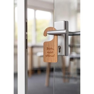 DOOR SIGN WOODY in Natural