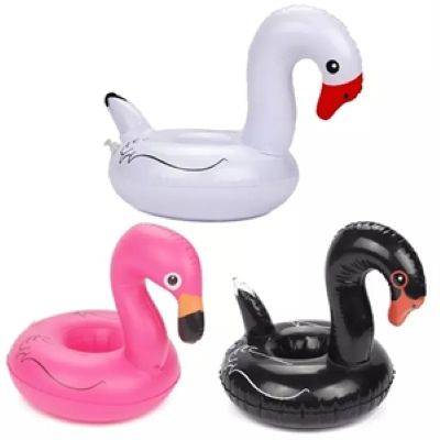 INFLATABLE SWAN DRINK HOLDER