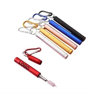 RETRACTABLE STAINLESS STEEL METAL STRAW SET