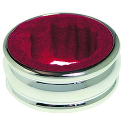 WINE BOTTLE DRIP RING in Silver Metal