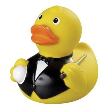 BILLIARD SQUEAKING PLASTIC DUCK