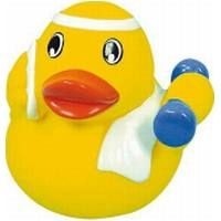 FITNESS RUBBER DUCK in Yellow