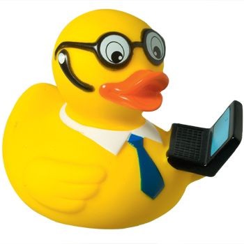LAPTOP BUSINESSMAN DUCK