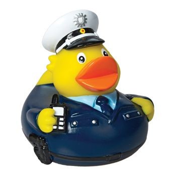 POLICEMAN SQUEAKING RUBBER DUCK