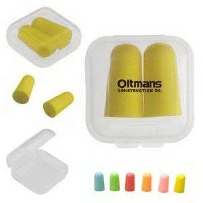 BULLET SHAPE EAR PLUGS with Plastic Case