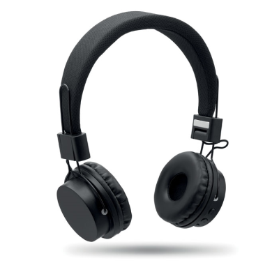 ABS CORDLESS FOLDING HEADPHONES in Black