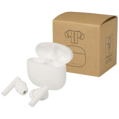 ALTERF RECYCLED PLASTIC TRUE CORDLESS BLUETOOTH® HEAD SET with Silicon Eartips