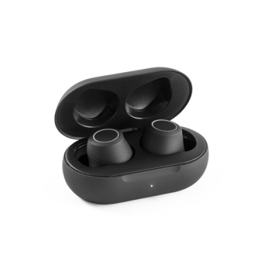 BASS CORDLESS EARPHONES with Bt 50 Transmission in Black