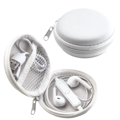 BLUETOOTH EARPHONES in White 