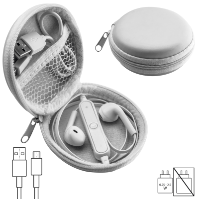 BLUETOOTH EARPHONES in White