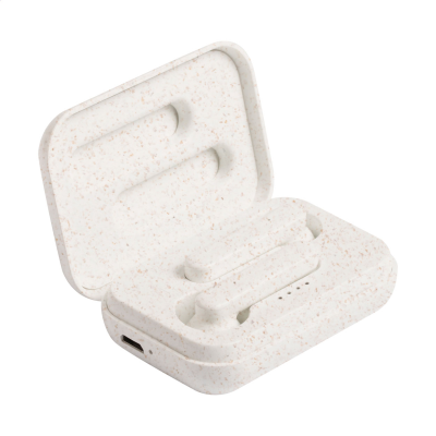 CORDLESS EARPHONES in Beige