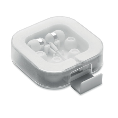 EARPHONES with Silicon Covers in White