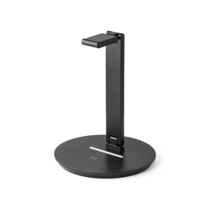 GERST ABS HEADPHONES STAND with Built-In Cordless Charger in Black