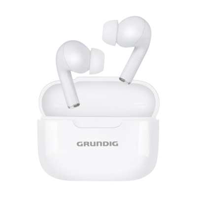 GRUNDIG TWS EARPHONES 230 MAH in White - PROMOTIONAL CORPORATE GIFT