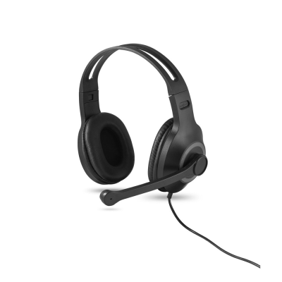 KILBY ADJUSTABLE HEADPHONES with Microphone in ABS & PP in Grey