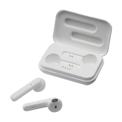 SENSI TWS EARBUDS in Charger Case in White
