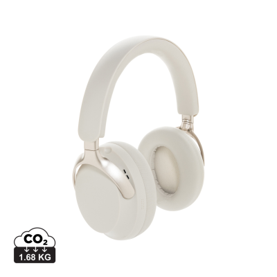 SOUNDPRO RCS RECYCLED PLASTIC ANC HEADPHONES in White