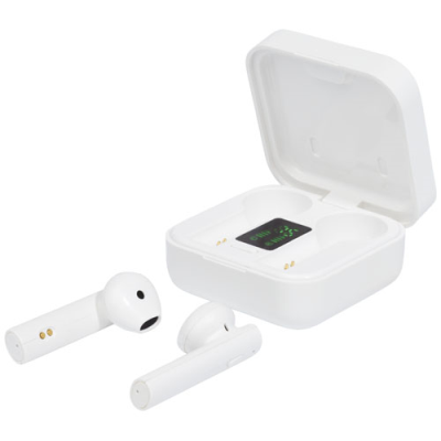 TAYO SOLAR CHARGER TWS EARBUDS in White