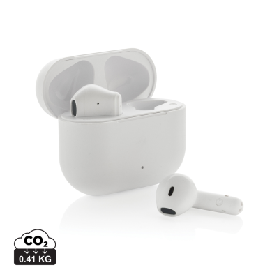 TUNEVO RCS RECYCLED PLASTIC CORDLESS EARBUDS in White