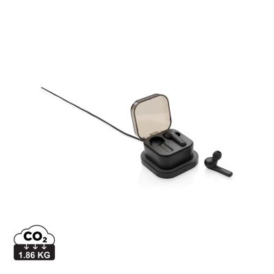 TWS EARBUDS in Cordless Charger Case in Black