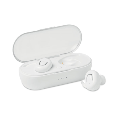 TWS EARBUDS with Charger Box in White