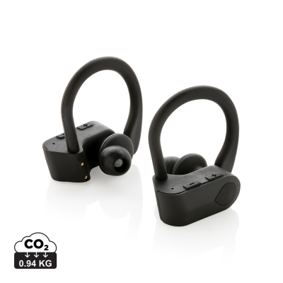 TWS SPORTS EARBUDS in Charger Case in Black