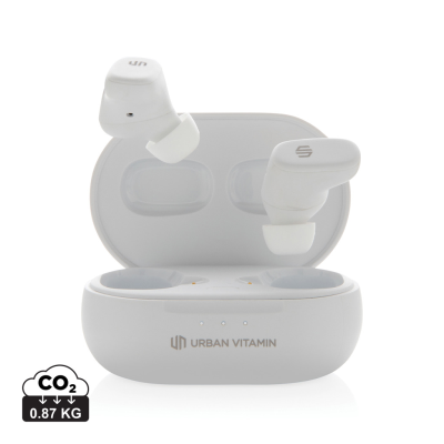 URBAN VITAMIN GILROY HYBRID ANC AND ENC EARBUDS in White
