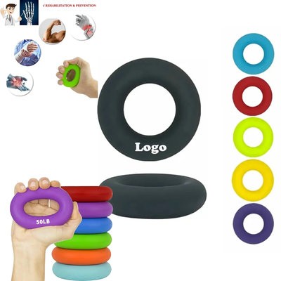 SILICONE RUBBER PORTABLE STRENGTH HAND GRIP RING