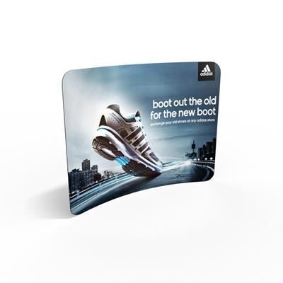 TEXTILE TUBE CURVE EXHIBITION STAND