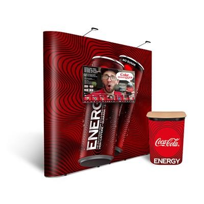 VISION STRAIGHT POP-UP TV STAND DISPLAY KIT 3X5