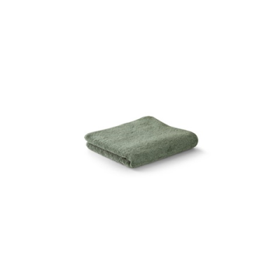BARDEM S FACE TOWEL in Cotton & Recycled Cotton in Dark Green