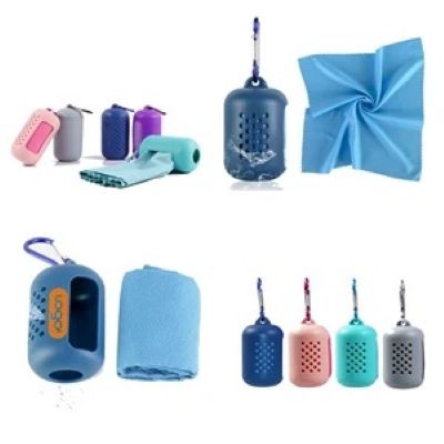COOLING QUICK-DRYING TOWEL with Silicone Case