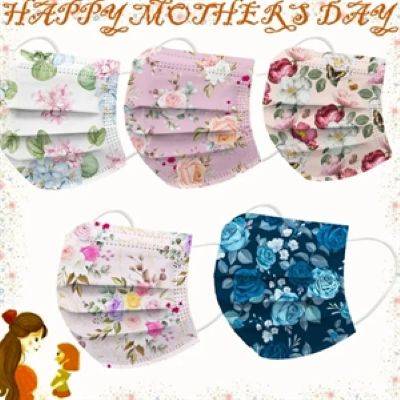MOTHERS DAY PRINT DISPOSABLE MASKS