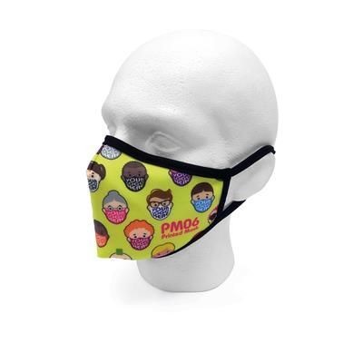 PM06 DYE SUBLIMATION PRINTED FACE MASK with Contoured 3d Shape