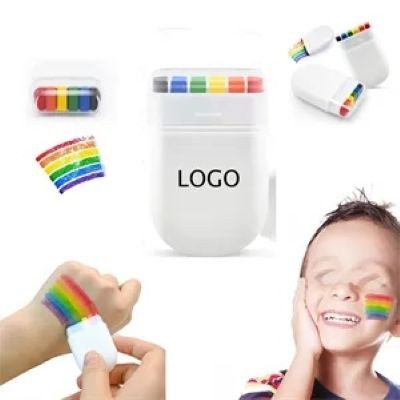6-COLOR FACE RAINBOW PAINT PEN - PROMOTIONAL CORPORATE GIFT