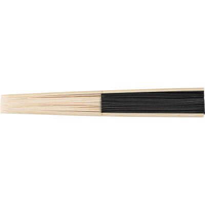 BAMBOO FAN in Black