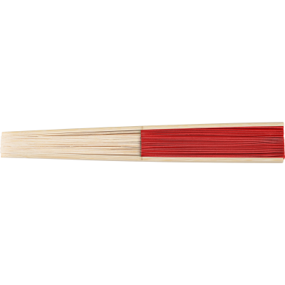 BAMBOO FAN in Red