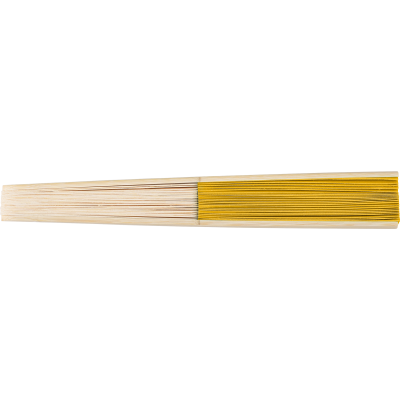 BAMBOO FAN in Yellow