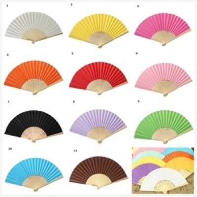 BAMBOO HANDHELD FOLDING FAN