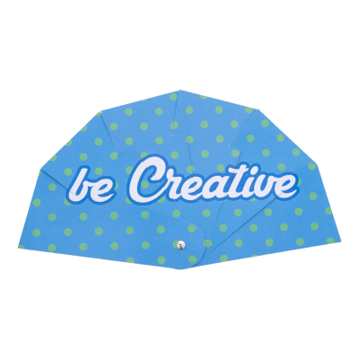 CUSTOM HAND FAN in White