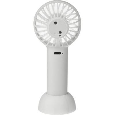 HANDHELD RECHARGEABLE FAN in White