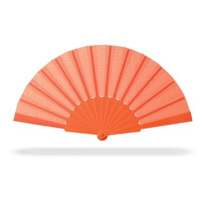 MANUAL HAND FAN in Orange