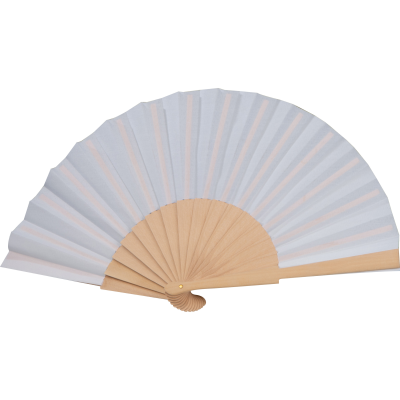 PAPER HAND FAN in White